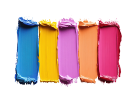 Bright color palette for creative projects and artistic expression png