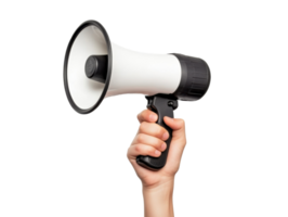 Handheld megaphone for communication and announcements in events png