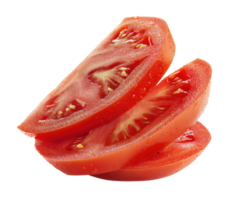 Fresh sliced tomatoes on a bright background for culinary use png