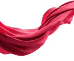 Flowing red fabric for design projects and creative concepts png