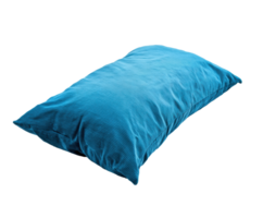 Soft turquoise pillow for comfortable sleeping and relaxation png