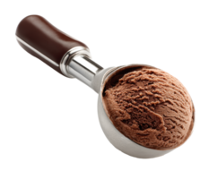 Chocolate ice cream scoop for dessert enjoyment and summer treats png