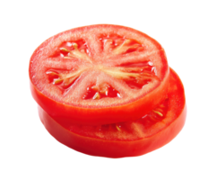 Fresh tomato slices for healthy cooking and salads png