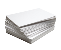 Stack of blank paper for art and design projects png