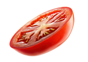 Fresh and juicy tomato half for culinary presentation and recipes png
