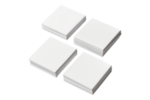 A set of four white squares on a black surface png