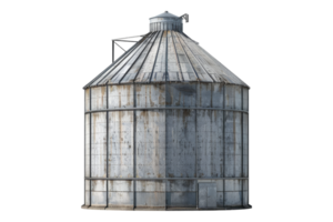 Detailed grain storage structure isolated on transparent background png