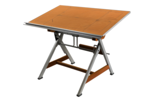 Drafting table isolated on transparent background png
