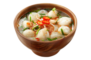Duc nong with vietnamese rice cake soup isolated on transparent background png
