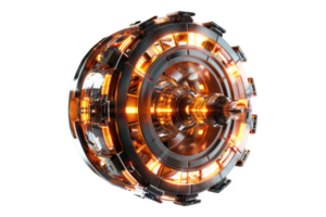 Efficient nuclear fusion technology isolated on transparent background png
