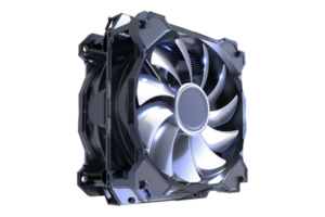 Computer case fan isolated on transparent background png
