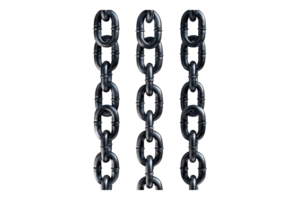 Connecting chains isolated on transparent background png