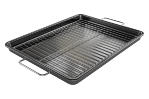 Cooking rack for oven or grilling tray isolated on transparent background png