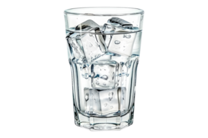 Full glass of fresh cool isolated on transparent background png