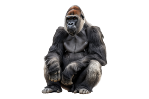 Gorilla isolated on transparent background png