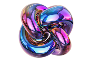 A shiny object with a rainbow color pattern png
