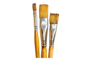 Paintbrushes isolated on transparent background png