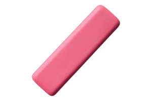 Eraser isolated on transparent background png