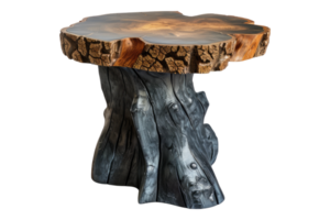 Cascade crest side table isolated on transparent background png