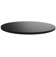 Black Floating Thin 3d Circular Platform Shape with transparent background png