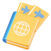Passport Doc 3D Illustration png