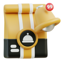 Order Status Notification 3D Illustration png