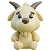 Goat 3D Illustration png