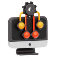 Algorithm 3D Illustration png