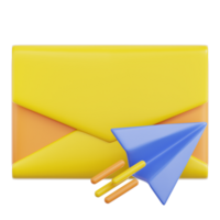 Sending 3D Illustration png