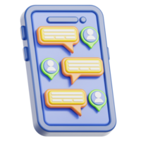 Conversation 3D Illustration png