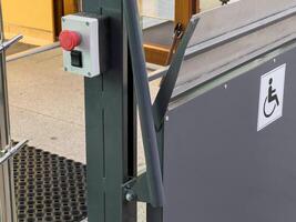 This well-designed accessibility ramp offers convenient entry for individuals with mobility challenges, ensuring inclusivity and ease of access for all visitors photo