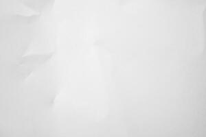 Crumpled white paper, a white sheet of paper with crumpled edges photo