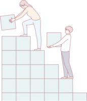 A visual representation effectively illustrating collaboration and teamwork within a creative workspace environment png
