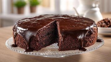 High resolution photo of a tasty cake with smooth frosting