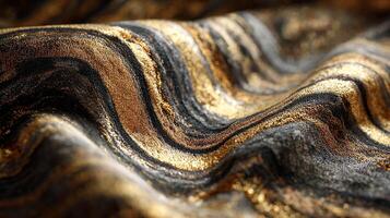 Smooth flowing wave textures in photorealistic luxury background photo