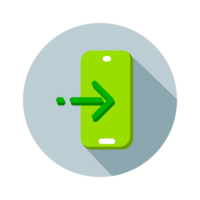 Design Illustration graphic of login icon with flat style. Suitable for UI, mobile design, web design, etc. Transparent Background. png