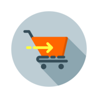 Design Illustration graphic of checkouts icon with flat style. Suitable for UI, mobile design, web design, etc. Transparent Background. png