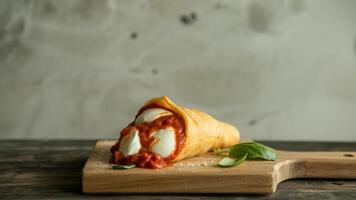 Close up of a pla te with ca pers red onion a nd pa rsley sa la d on a wooden ta ble nea r a window photo