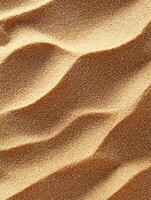 A closeup image showing the textured patterns of sand dunes photo