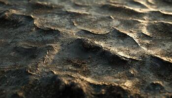 A rough textured surface showing layered geological formations in detail photo