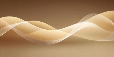 Abstract Brown and Beige Waves Background Design photo
