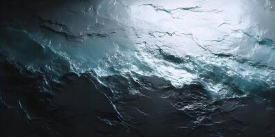 Dark Blue Stone Texture Background Image Deep Teal Rock Surface Pattern Design photo