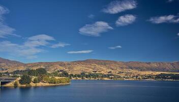 sunny day at Lake Dunstan, Cromwell photo