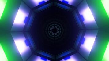 VJ Loop Tunnel of Bright Pulsating Lights. video