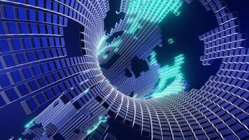 VJ Loop Abstract Infinity of Cubes. video