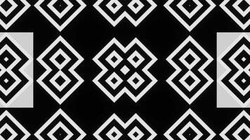 Black and white VJ Loop is an abstract animation of squares for visualizations. video