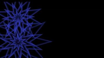 Abstract motion background from random moving flowers, seamless loop animation. video