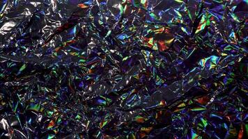 holográfico frustrar fundo com sonhadores espectro luz efeitos e abstrato padrões video
