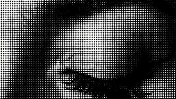 Stylized Blinking Eye with Dot Pattern video