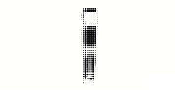 Halftone Heart Shape Morphing Animation Loop video